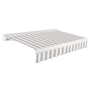 [10X10FT] Awntech Key West Premium Manual Outdoor Retractable Awning [FCM10-SBY] (SAK57132)