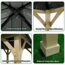 [10X10FT] Alora Premium Outdoor Patio Hardtop Gazebo With Double Steel Roof (SAK01291)