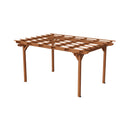 [10X12FT] Alora Premium Extra Large Outdoor Weather-Resistant Wooden Grape Pergola (SAK16278)