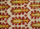 Hand Knotted Beige, Rust and Gold Modern Contemporary Southwestern Tribal Trellis Recycled Silk Area Rug
