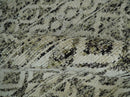 10x14 Hand Knotted Ivory and  Black Modern Contemporary Southwestern Recycled Silk Area Rug