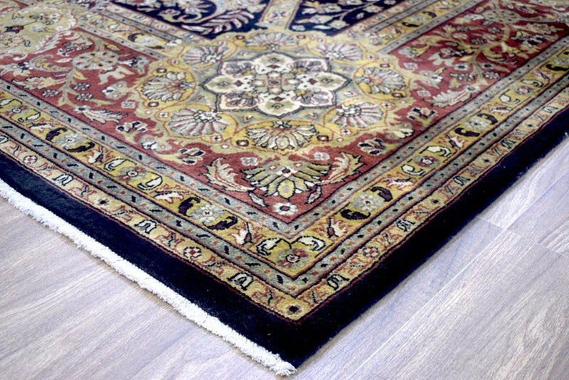 10x14 Rug | Mashad Handmade Handspun Wool  Area Rug