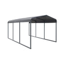 [10X15FT] Alora Large Heavy-Duty Outdoor Metal Carport For Cars, Trucks And Boats (SAK95738)