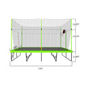 [10X17FT] Large Rectangular Trampoline With Basketball Hoop And Ladder (SAK17482)