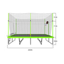 [10X17FT] Large Rectangular Trampoline With Basketball Hoop And Ladder (SAK17482)