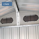 [10X20FT] Alora Heavy-Duty Multipurpose Outdoor All-Weather Utility Garage Storage Shed With Air Vents (SAK74834)