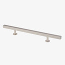 Lew's Square Bar Cabinet Knobs and Pulls in Brushed Nickel
