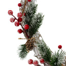 SALE | White/Red Winter Christmas Wreath | KJ Made