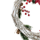 SALE | White/Red Winter Christmas Wreath | KJ Made