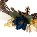Oblong Large Floral Wreath | 25" x 15" | KJ Made