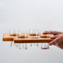 Flight Board & Glasses Set | Four 5 oz Glasses | McCue's Nebraska Taproom