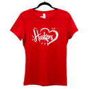 Huskers Heart Women's T-Shirt | Red | Multiple Sizes | Lou's Sporting Goods | 24N7DM104L