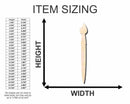 Unfinished Wood Artist Paint Brush Shape - Craft - up to 46" DIY