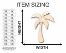Unfinished Wood Palm Tree Shape - Beach - Tropical - Craft - up to 46" DIY