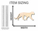 Unfinished Wood Panther Shape - Animal - Wildlife - Craft - up to 46" DIY