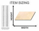 Unfinished Wood Parallelogram Shape - Craft - up to 46" DIY