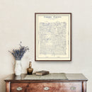 Vintage Map of Crosby County, Texas 1927