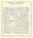 Vintage Map of Crosby County, Texas 1927
