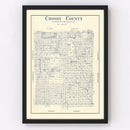 Vintage Map of Crosby County, Texas 1927