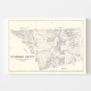 Vintage Map of Henderson County, Texas 1922