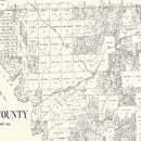 Vintage Map of Henderson County, Texas 1922