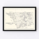 Vintage Map of Henderson County, Texas 1922