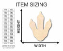 Unfinished Wood Penguin Foot Shape - Craft - up to 46" DIY