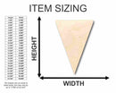 Unfinished Wood Pennant Shape - School - Sports - Craft - up to 46" DIY