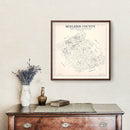 Vintage Map of Burleson County, Texas 1920