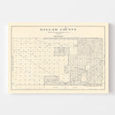 Vintage Map of Dallam County, Texas 1926