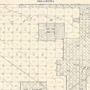 Vintage Map of Dallam County, Texas 1926