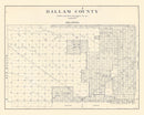 Vintage Map of Dallam County, Texas 1926
