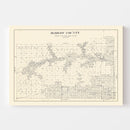 Vintage Map of Oldham County, Texas 1925
