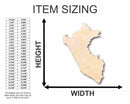 Unfinished Wood Peru Shape - Country - Craft - up to 46" DIY