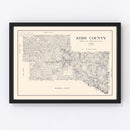 Vintage Map of Kerr County, Texas 1923