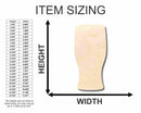 Unfinished Wood Beer Pint Glass Shape - Bar Decor - Craft - up to 46" DIY