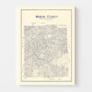Vintage Map of Mason County, Texas 1921