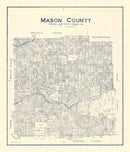 Vintage Map of Mason County, Texas 1921