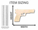 Unfinished Wood Pistol Shape - Gun - Police - Military - Craft - up to 46" DIY
