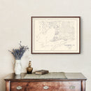 Vintage Map of Chambers County, Texas 1922