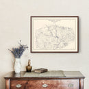 Vintage Map of Gonzales County, Texas 1920
