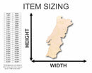 Unfinished Wood Portugal Silhouette - Craft- up to 46" DIY