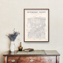 Vintage Map of Hutchinson County, Texas 1922