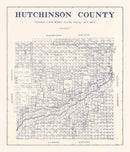 Vintage Map of Hutchinson County, Texas 1922