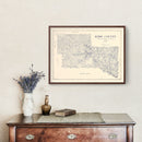 Vintage Map of Kerr County, Texas 1923