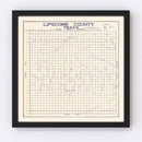 Vintage Map of Limestone County, Texas 1927