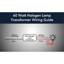 110V to 12V 60W Halogen Electronic Black Transformer