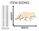 Unfinished Wood Raccoon Shape - Animal - Craft - up to 46" DIY