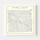 Vintage Map of Scurry County, Texas 1921