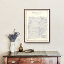 Vintage Map of Shackelford County, Texas 1920